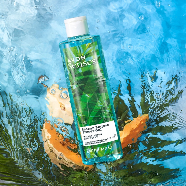 Avon - żel pod prysznic Secret Lagoon gruszka melon piżmo 250 ml