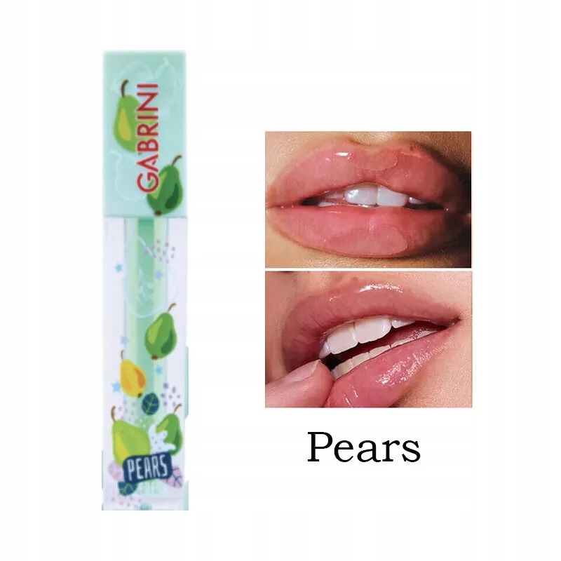 Gabrini - nawilżający owocowy błyszczyk do ust Pears Gruszka 4ml