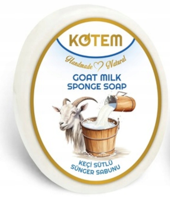 Kotem - naturalne mydło z gąbką Kozie mleko 125g