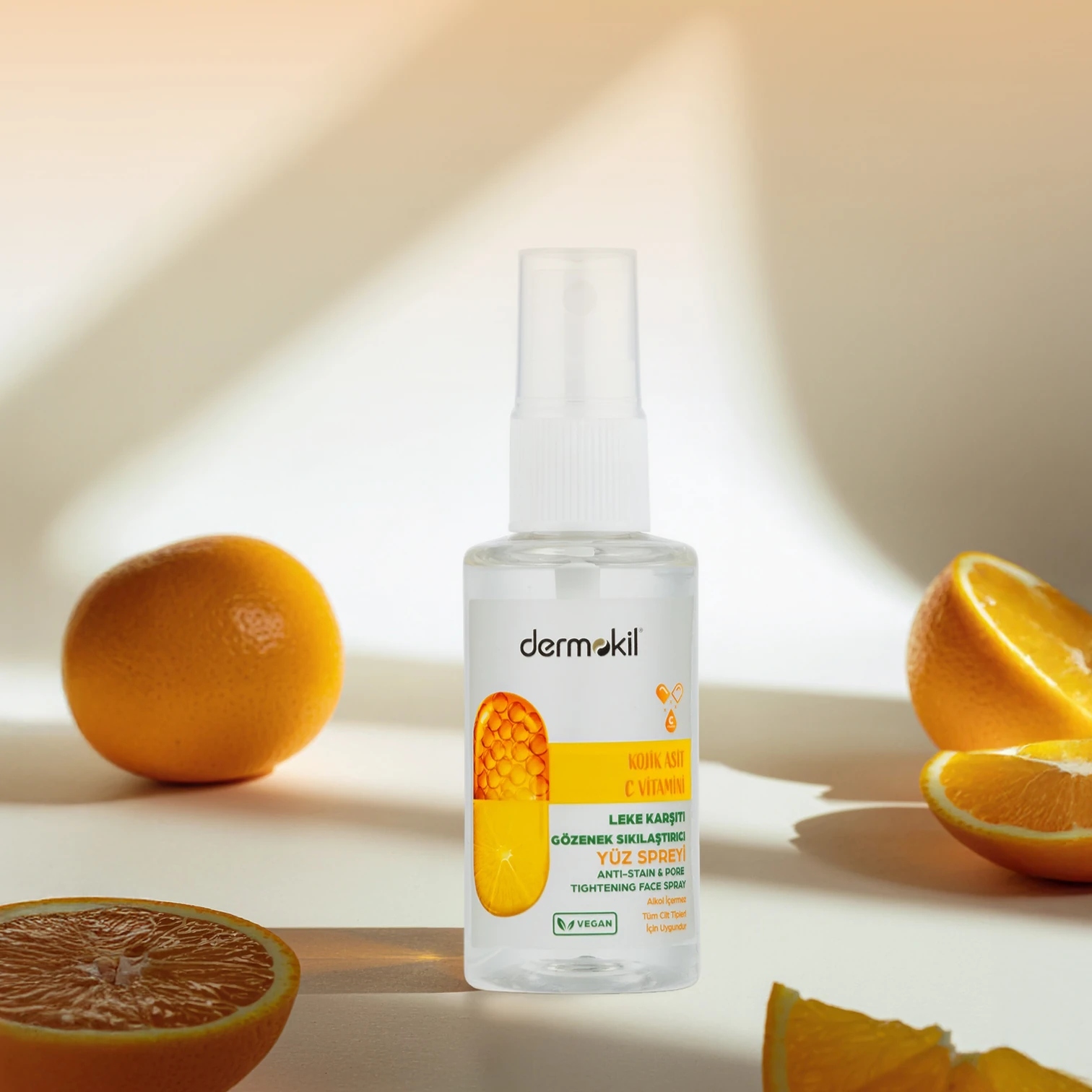 Dermokil - spray do twarzy z kwasem kojowym i wit. C na przebarwienia 50 ml