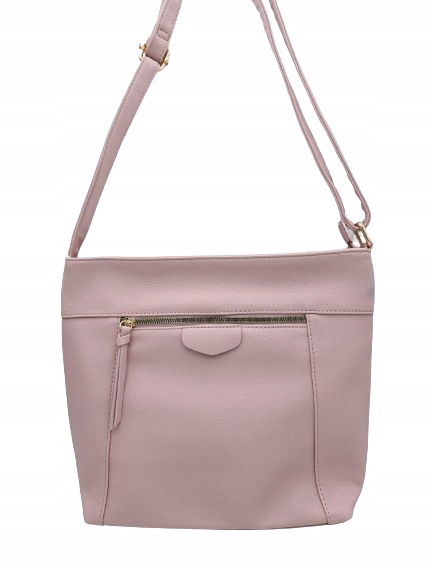 Herisson - torebka worek kieszonka na zamek pudrowy róż 1052L2079