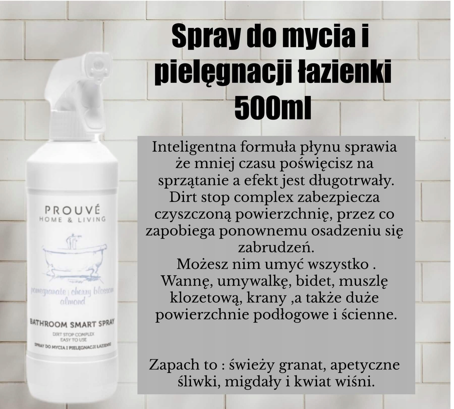 Prouve spray do mycia i pielęgnacji łazienki 500ml