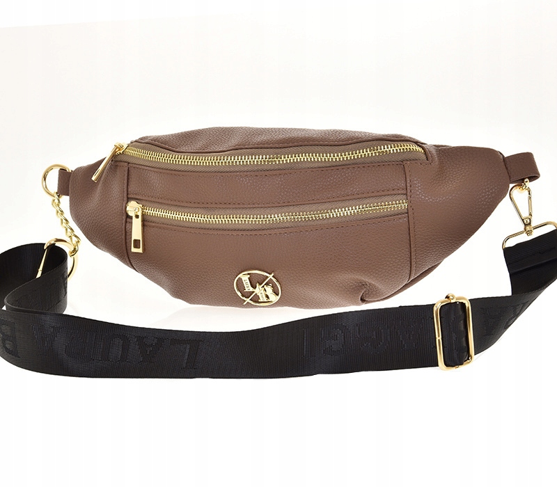 Laura Biaggi - torebka nerka saszetka listonoszka brązowa JP03