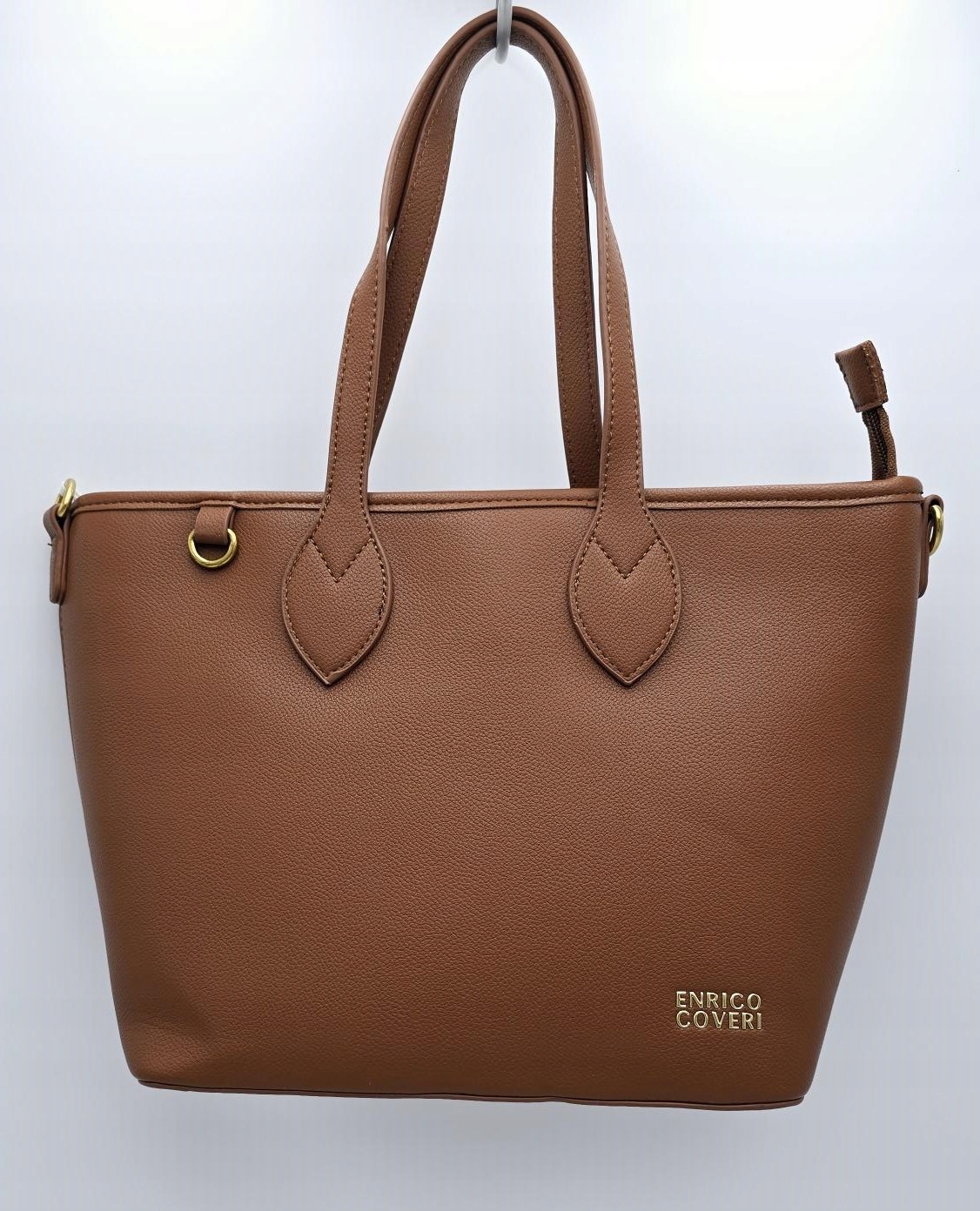 Enrico Coveri - torebka shopper skóra ekologiczna brązowy mat EC6072