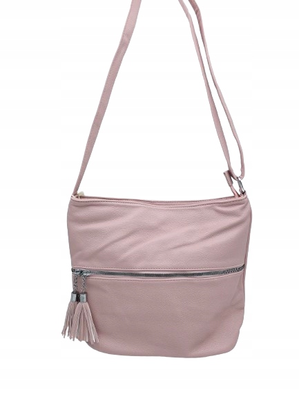 Herisson - torebka worek chwosty skóra ekologiczna pudrowy róż 1052L2095