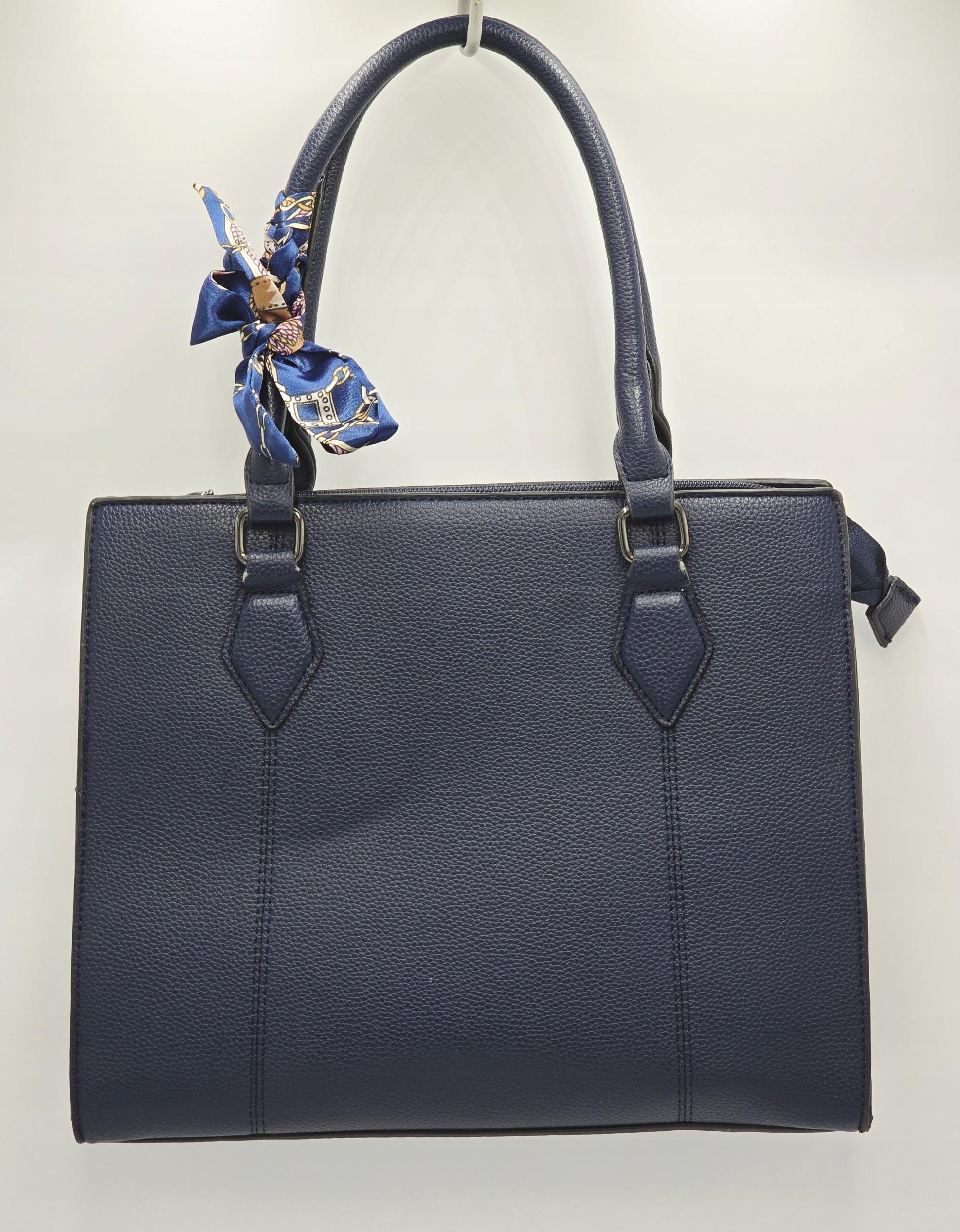 Erick Style - torebka shopper skóra ekologiczna granatowy D3659