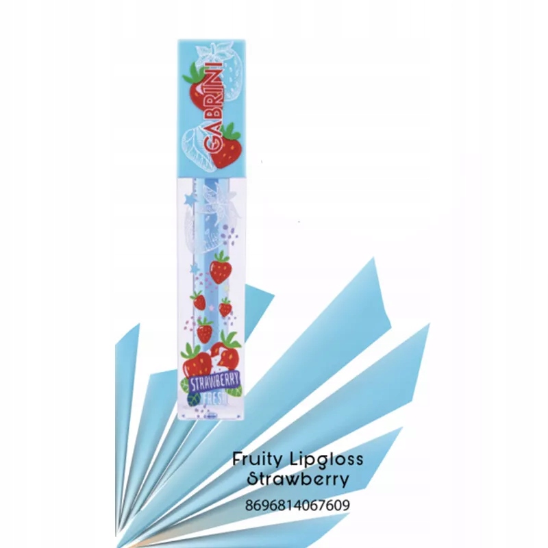 Gabrini - nawilżający owocowy błyszczyk do ust Strawberry Truskawka 4ml