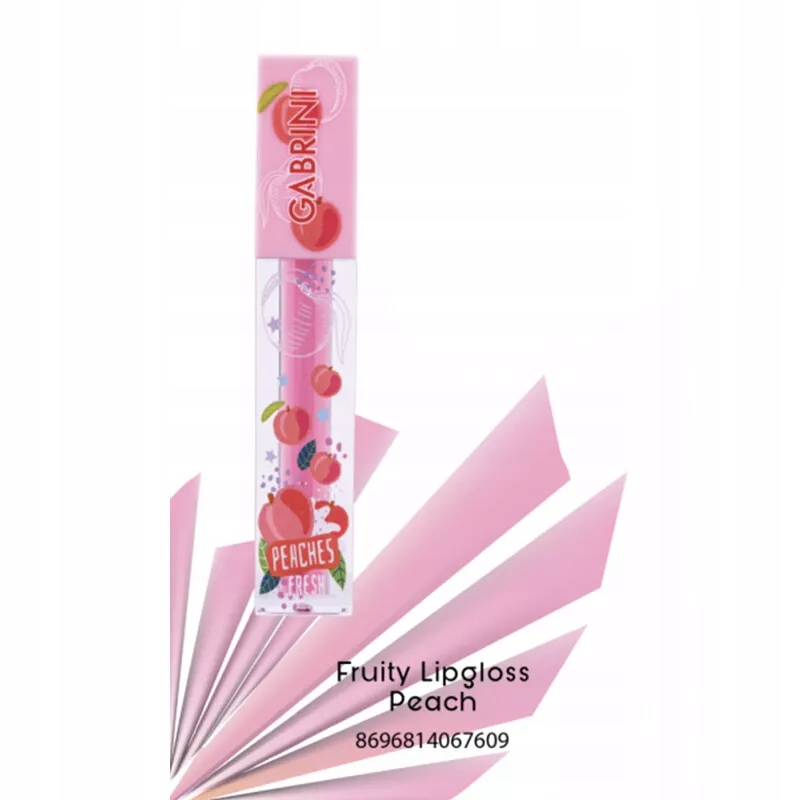 Gabrini - nawilżający owocowy błyszczyk do ust Peaches Brzoskwinia 4ml