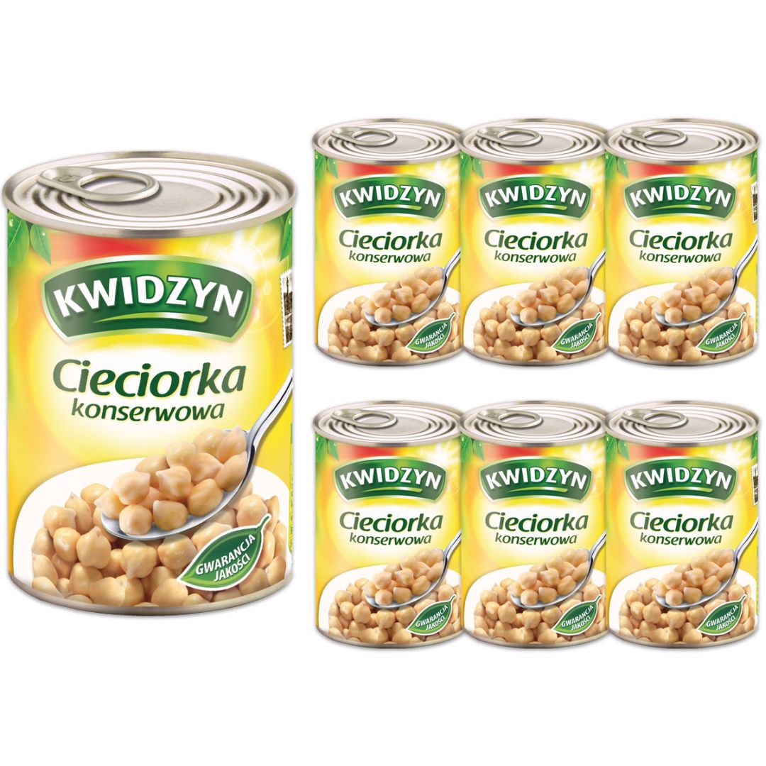 Kwidzyn Cieciorka konserwowa puszka 400g x 6 sztuk