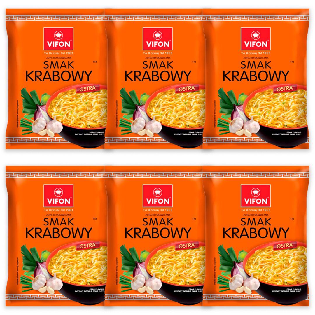 Vifon Zupa błyskawiczna smak krabowy 70 g x 6 sztuk