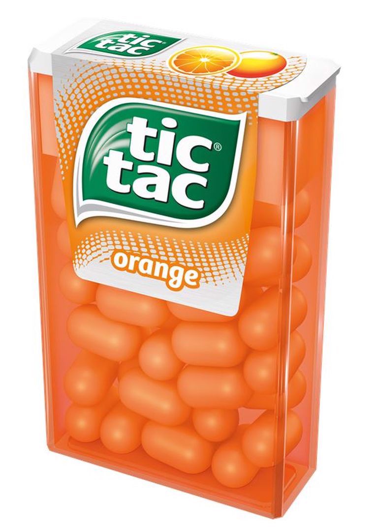 Tic Tac Drażetki o smaku pomarańczowym 18 g x 24 sztuki