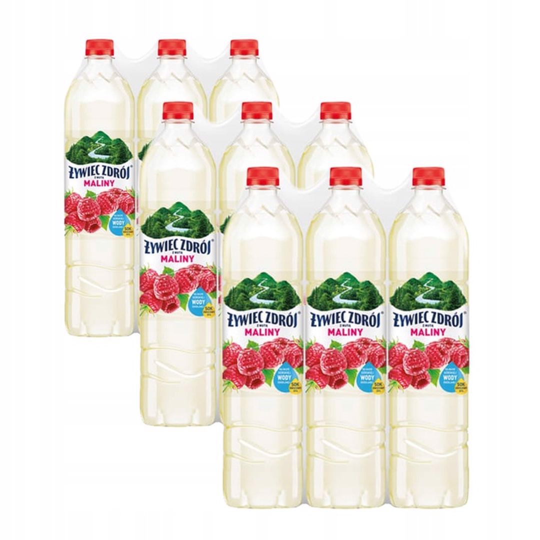 Żywiec Zdrój Napój niegazowany z nutą maliny 1,2 l x 18 sztuk
