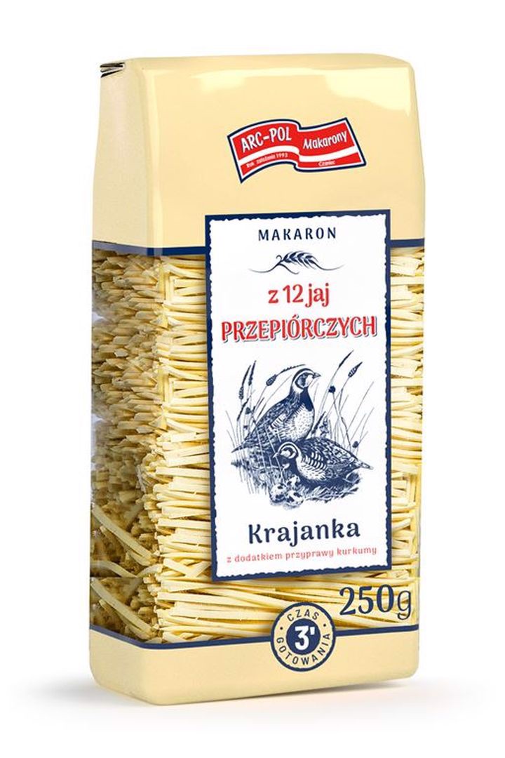 Arc-Pol Makaron krajanka z 12 przepiórczych jaj 250 g