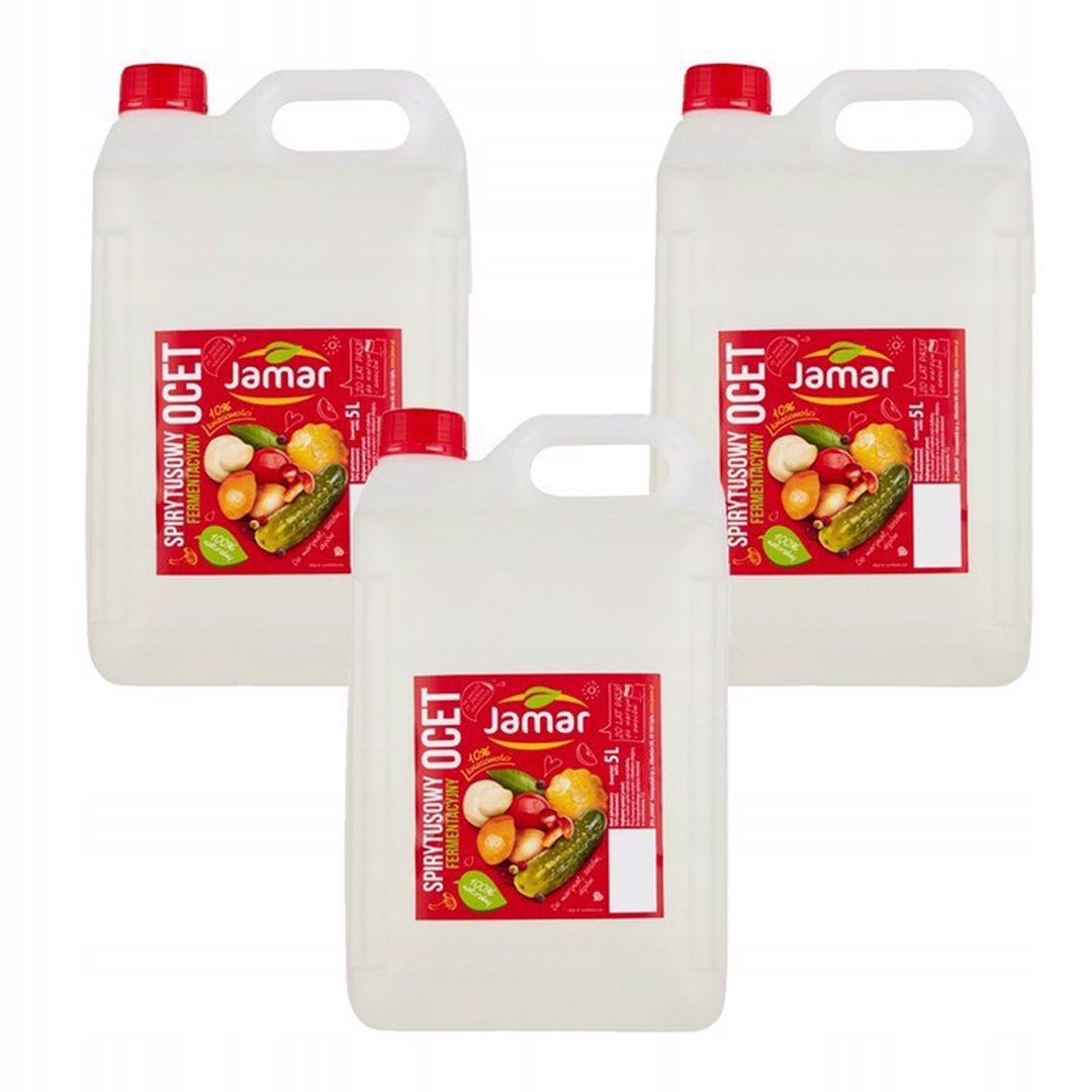 Jamar Ocet spirytusowy fermentacyjny 10 % kwasowości 5 l x 3 sztuk