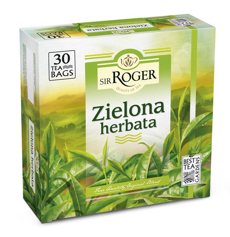 Sir Roger Herbata zielona ekspresowa 30 torebek