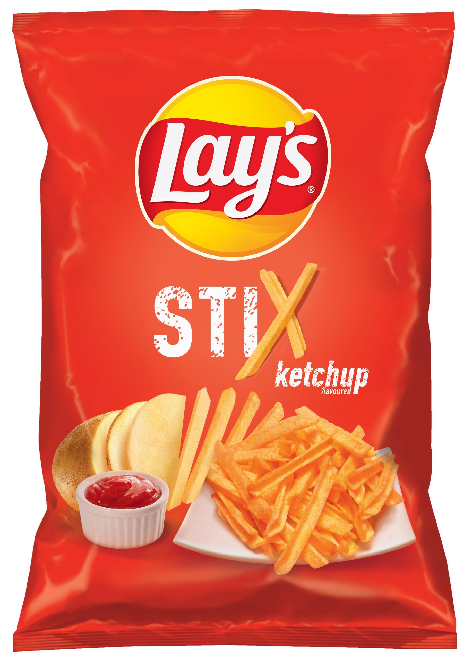 Lay's Stix Chipsy ziemniaczane o smaku ketchupowym 130 g