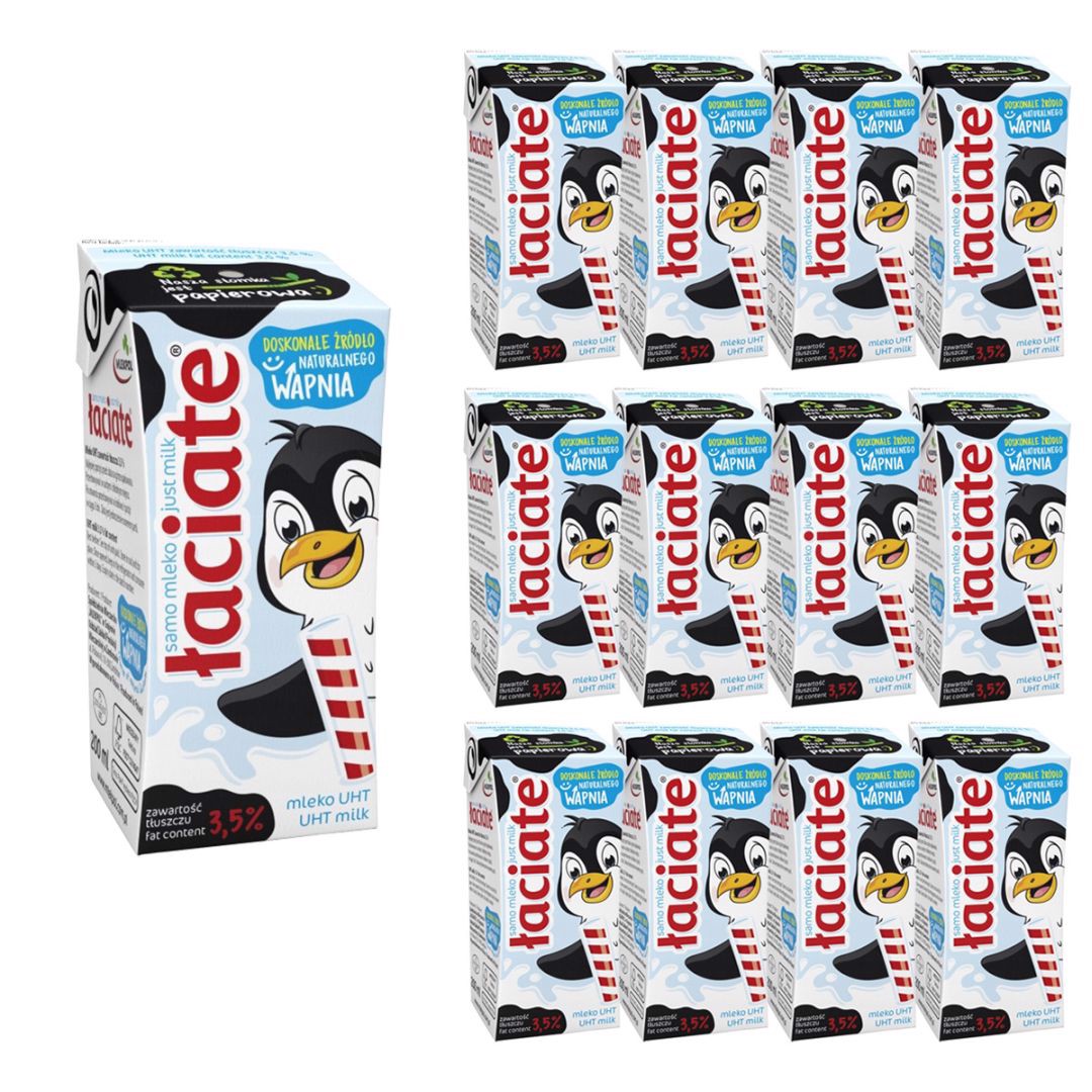 Łaciate Mleko UHT 3,5% 200 ml x 12 sztuk