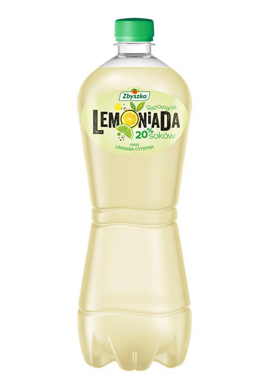 Zbyszko Lemoniada gazowana smak limonka-cytryna 1 l