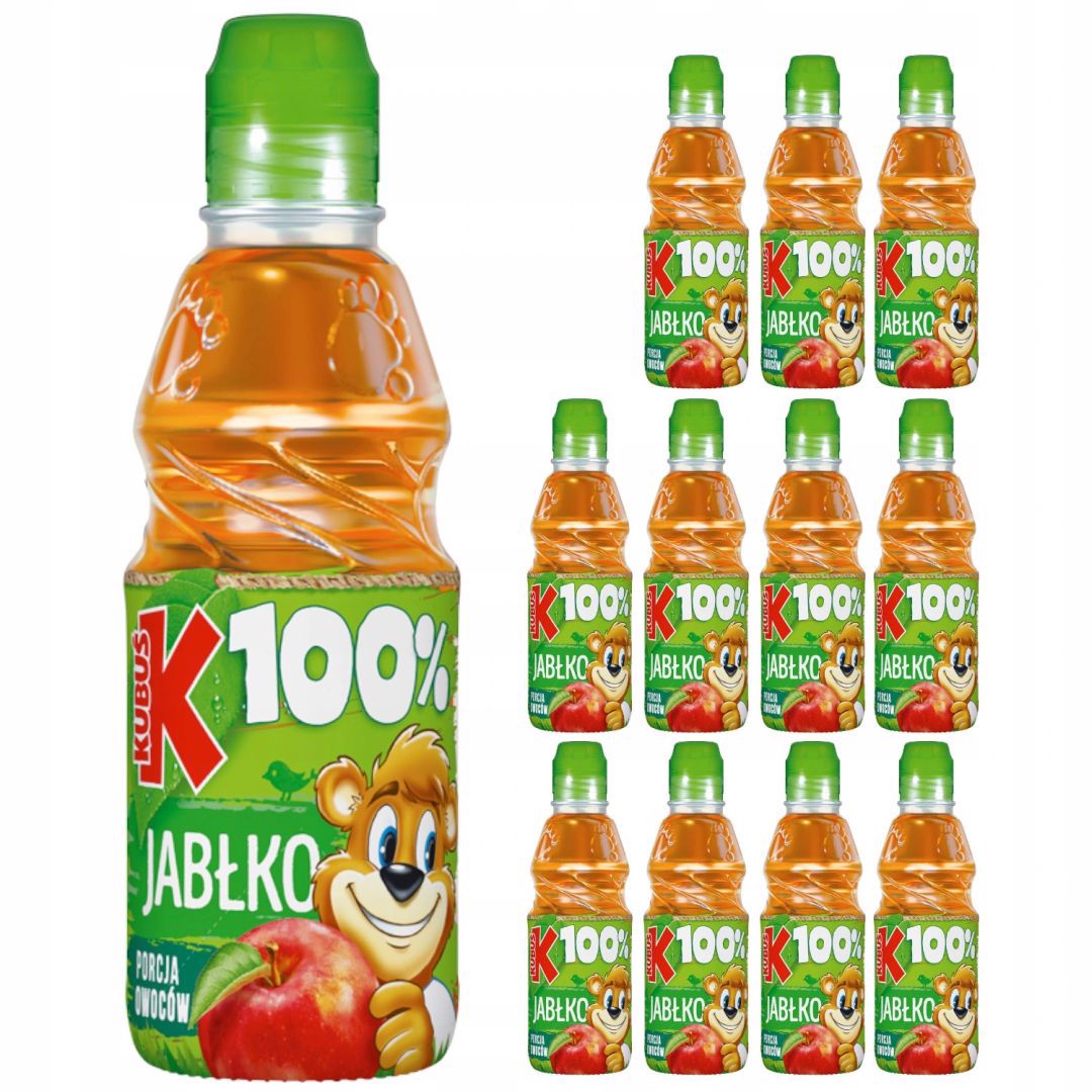 Kubuś 100% Sok jabłko 300 ml x 12 sztuk