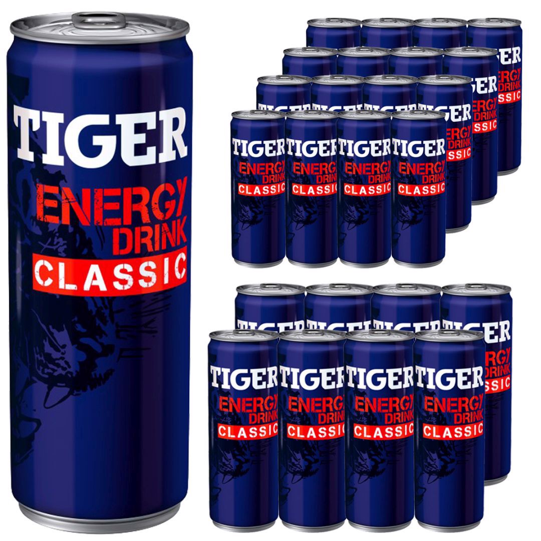 Tiger Energy Drink Classic Gazowany napój energetyzujący 250 ml x 24 sztuk