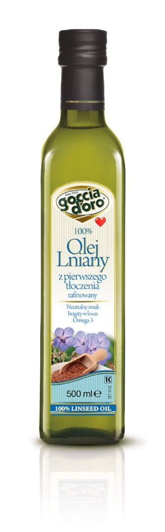 Goccia d’oro Olej lniany 500 ml