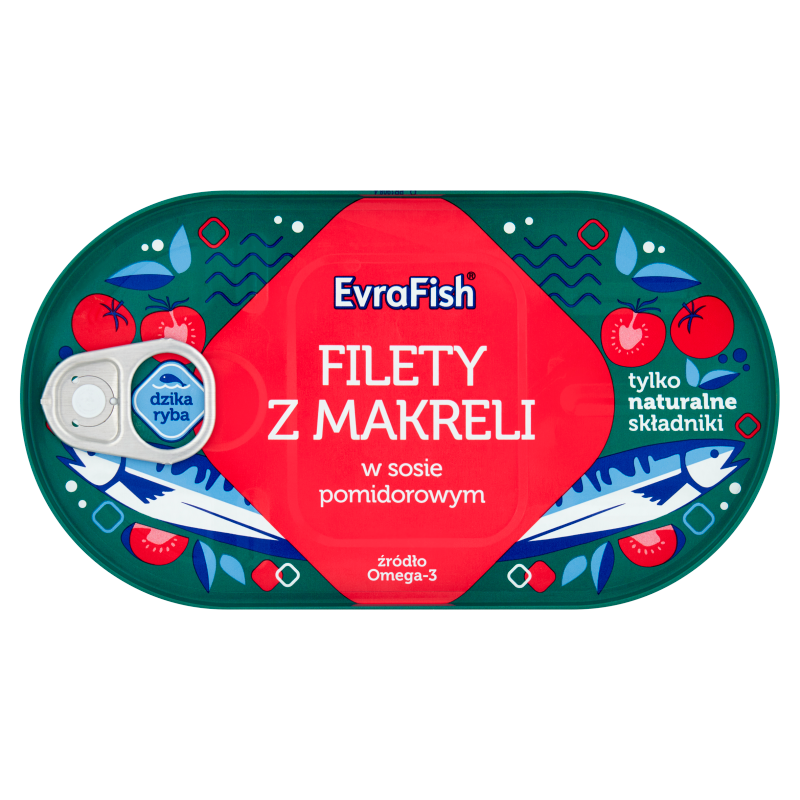 EvraFish Filety z makreli w sosie pomidorowym 170 g