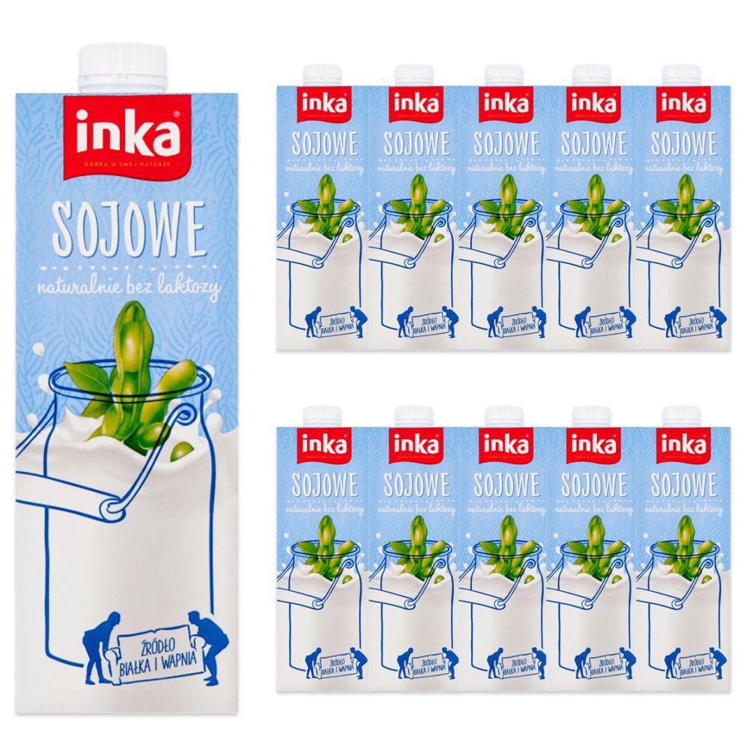 Inka Napój sojowy z wapniem i witaminami 1 l x 10 sztuk