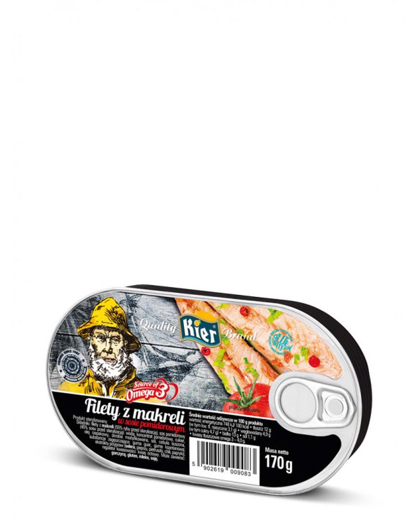 Kier Filet z makreli w sosie pomidorowym 170 g