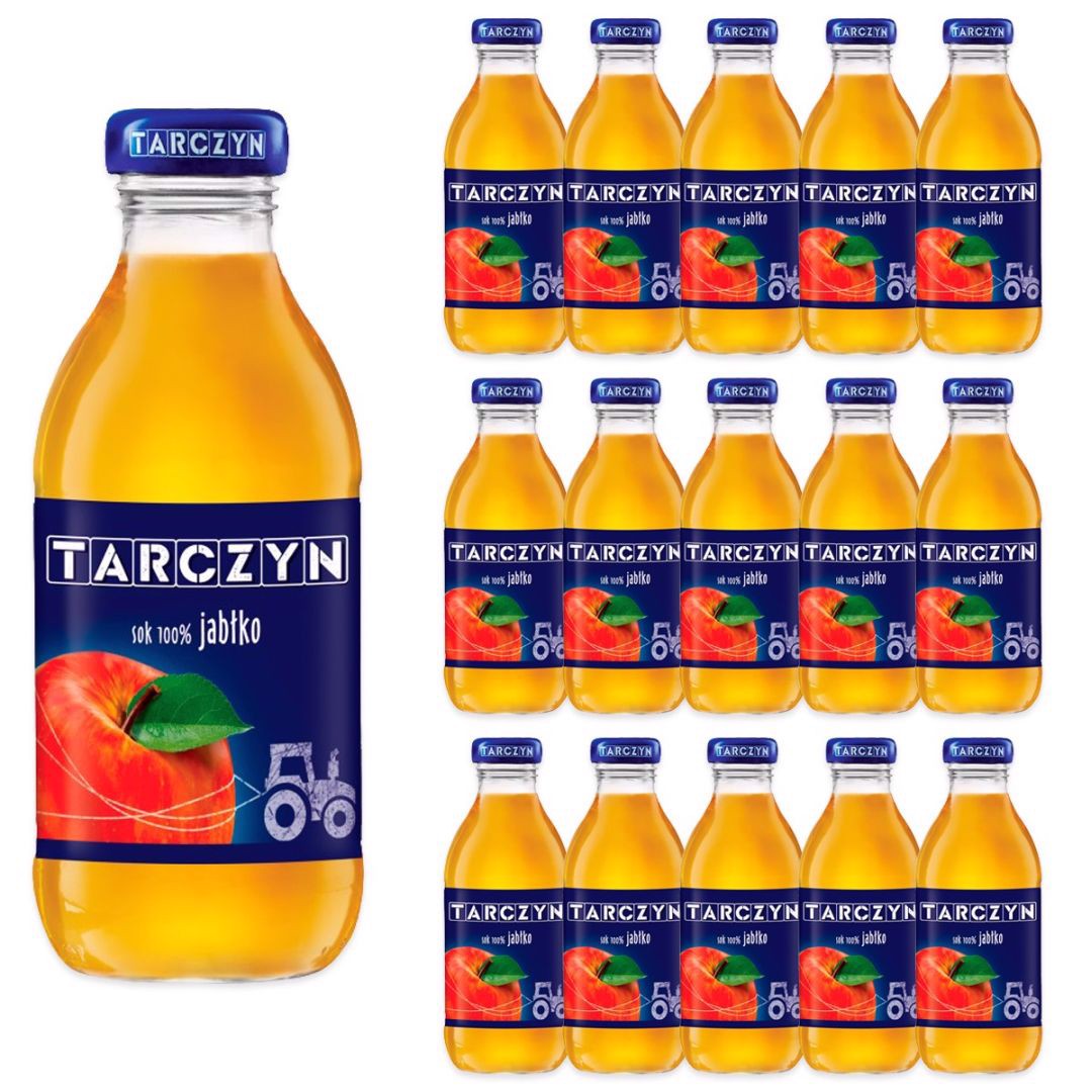 Tarczyn Sok 100% jabłko 300 ml x 15 sztuk