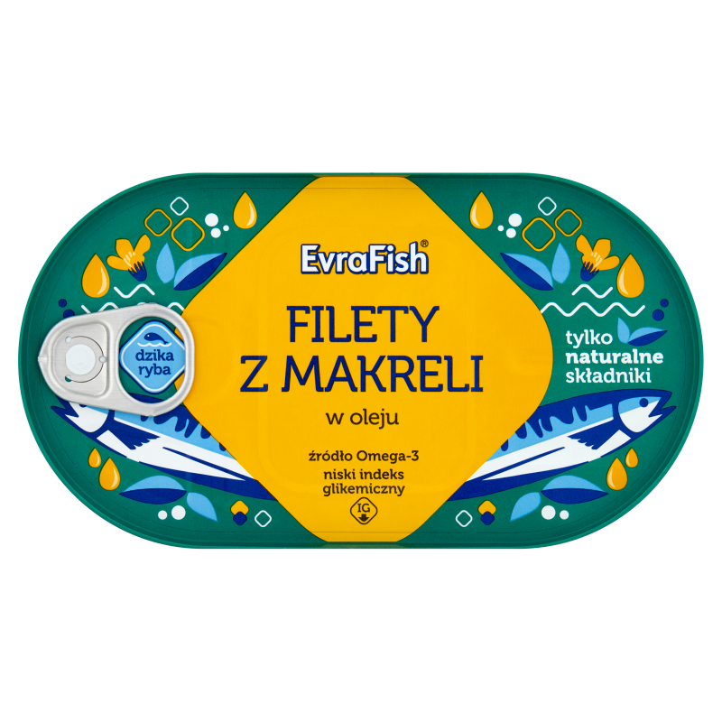EvraFish Filety z makreli w oleju 170 g
