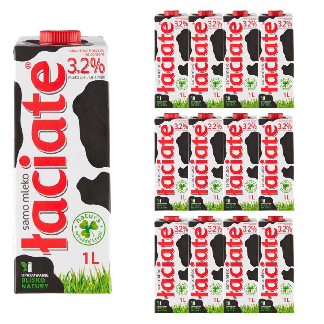 Łaciate Mleko UHT 3,2 % 1 l x12 sztuk