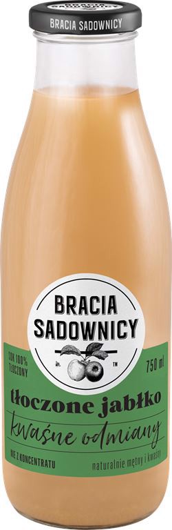Bracia Sadownicy Tłoczone jabłko kwaśne odmiany 750 ml