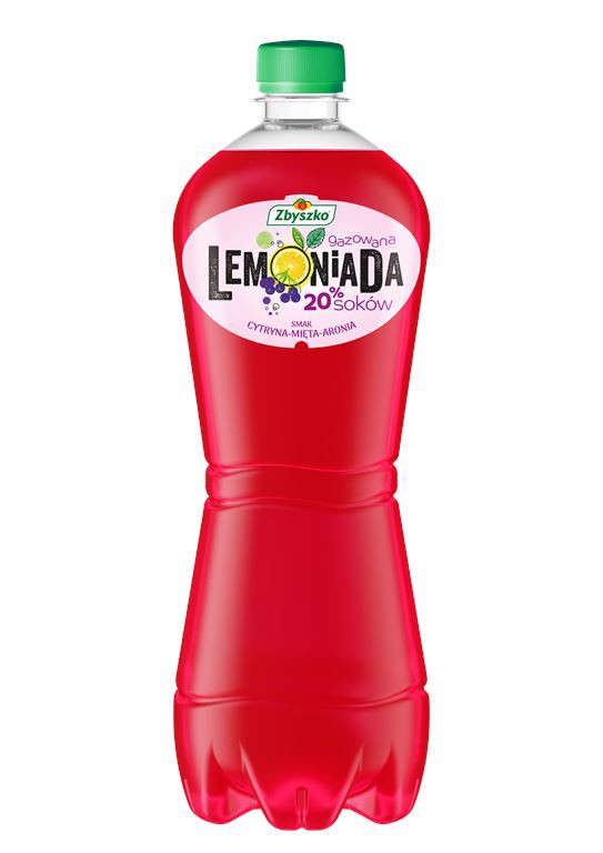 Zbyszko Lemoniada gazowana smak cytryna-mięta-aronia 1 l