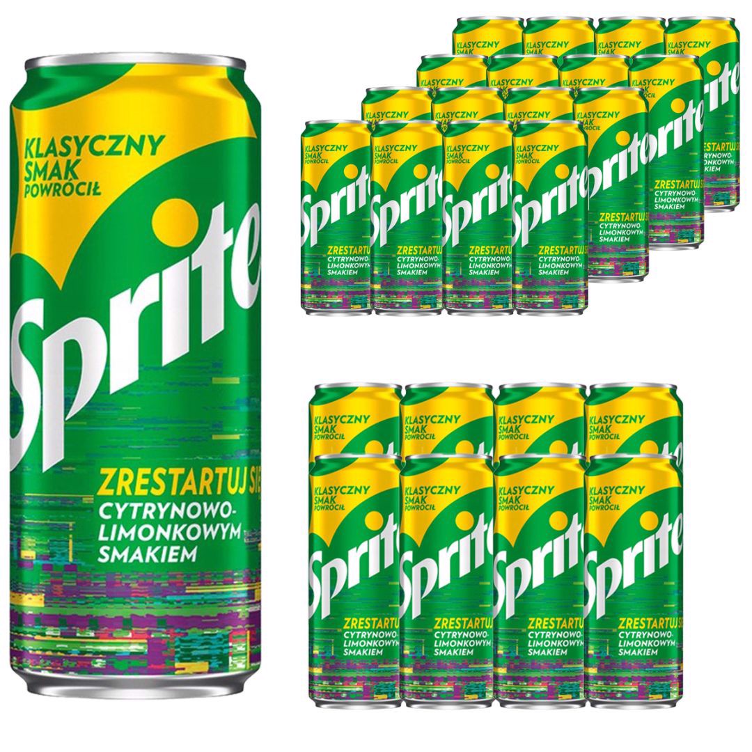 Sprite Napój gazowany 330 ml x 24 sztuk