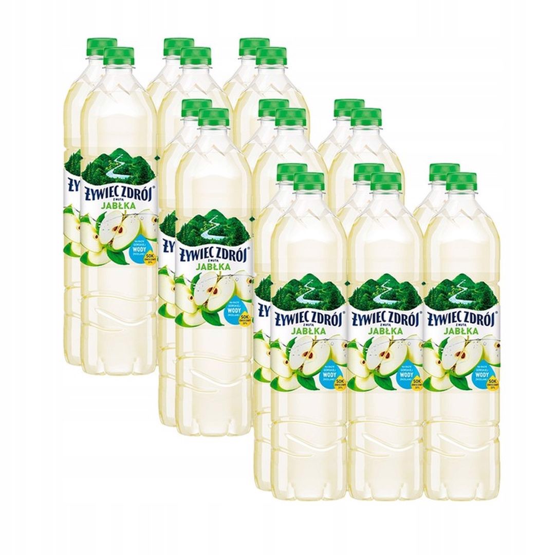 Żywiec Zdrój Napój niegazowany z nutą jabłka 1,2 l x 18 sztuk