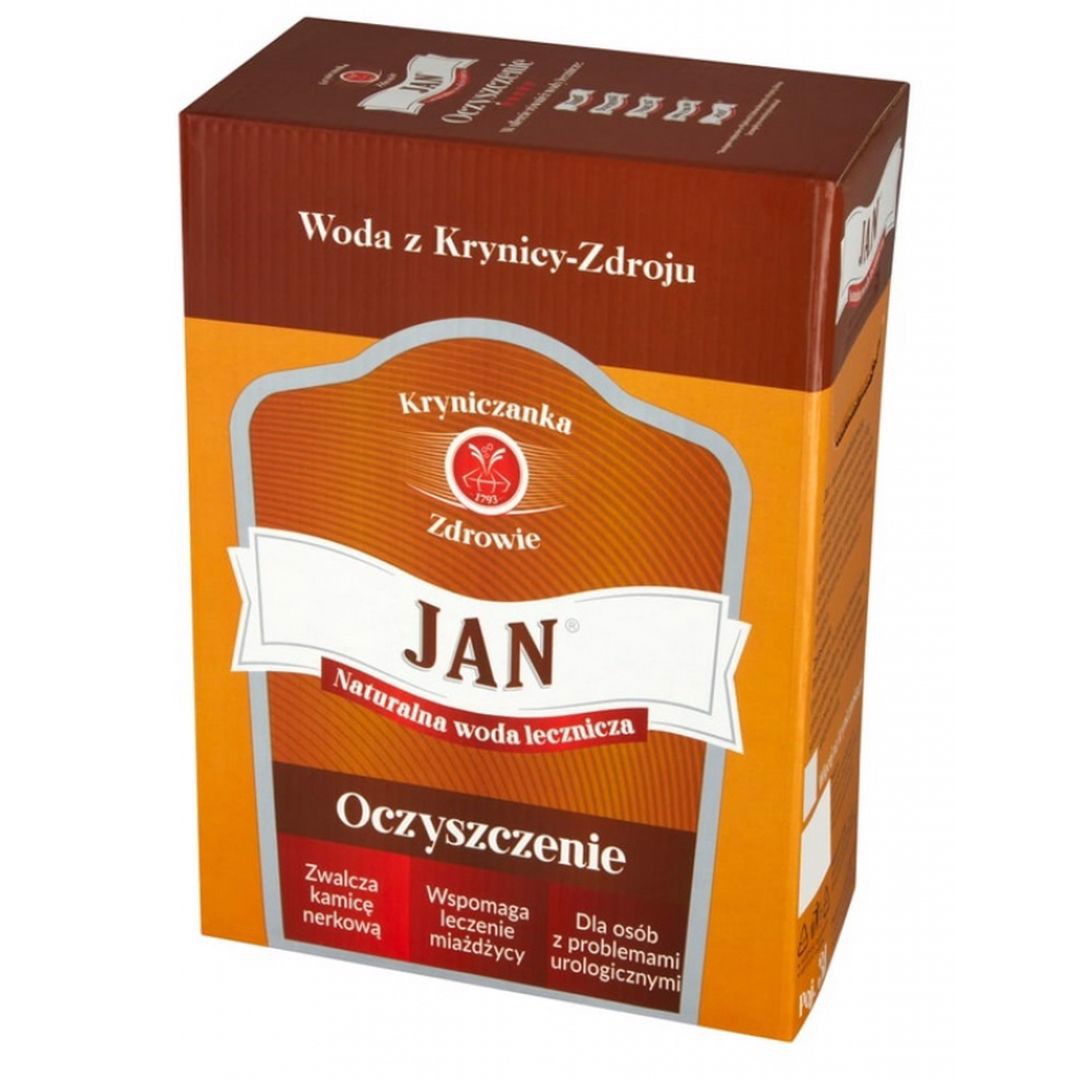Woda Lecznicza w Kartonie Jan Oczyszczenie 3 l x 3 sztuk