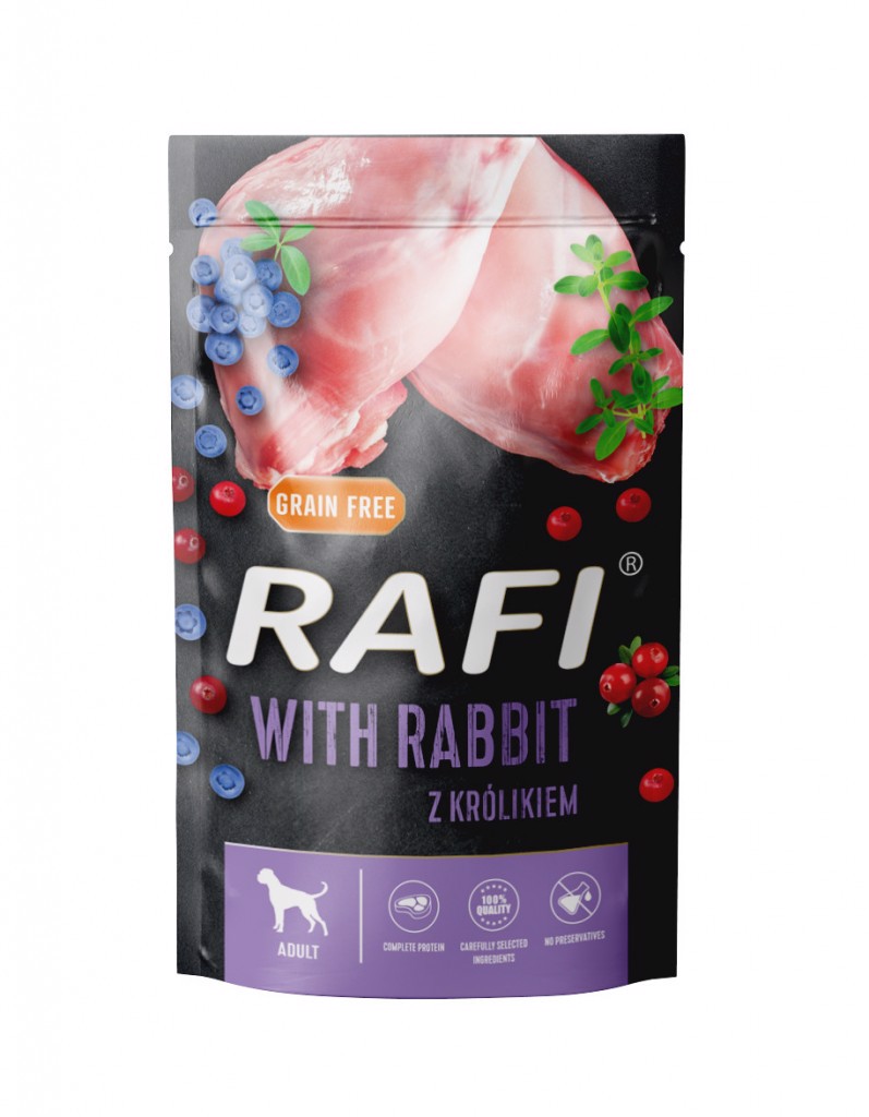 Rafi Karma dla psów z królikiem w saszetce 500 g