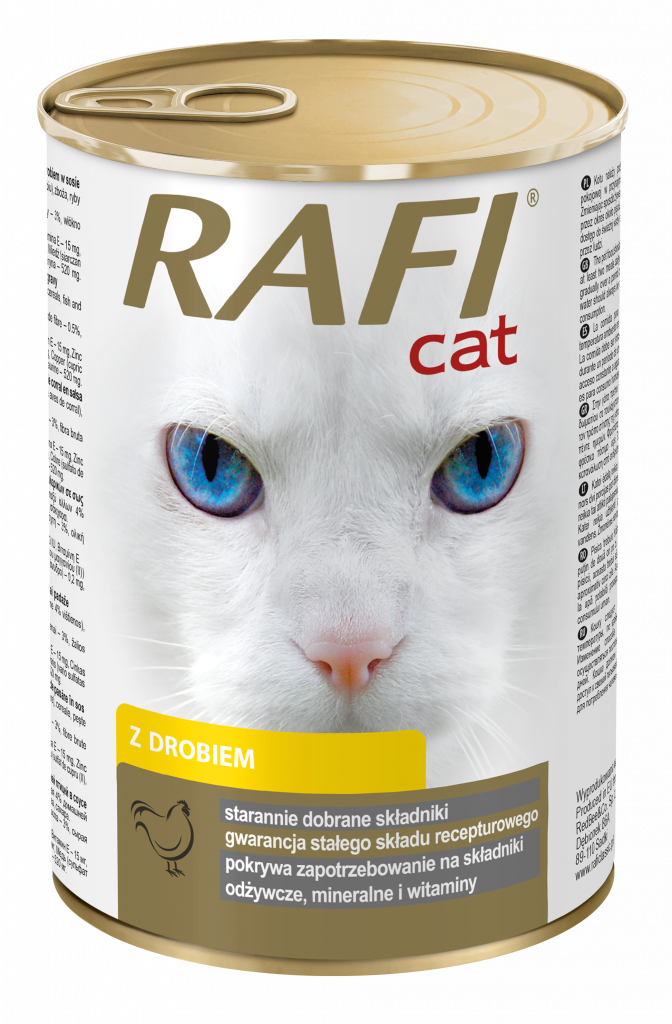 Rafi Mokra karma dla kota z drobiem 415 g