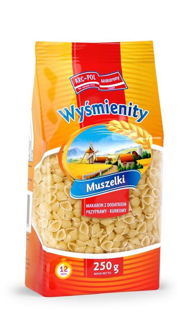 ARC-POL Makaron Popularny muszelki 250 g x 2 sztuk