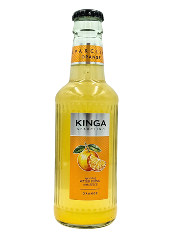 Kinga Sparclino Napój gazowany o smaku pomarańczowym 250 ml