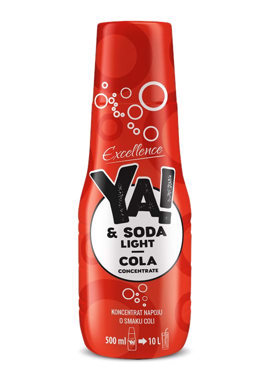 Ya! Koncentrat do soda stream o smaku cola bez dodatku cukru 500ml