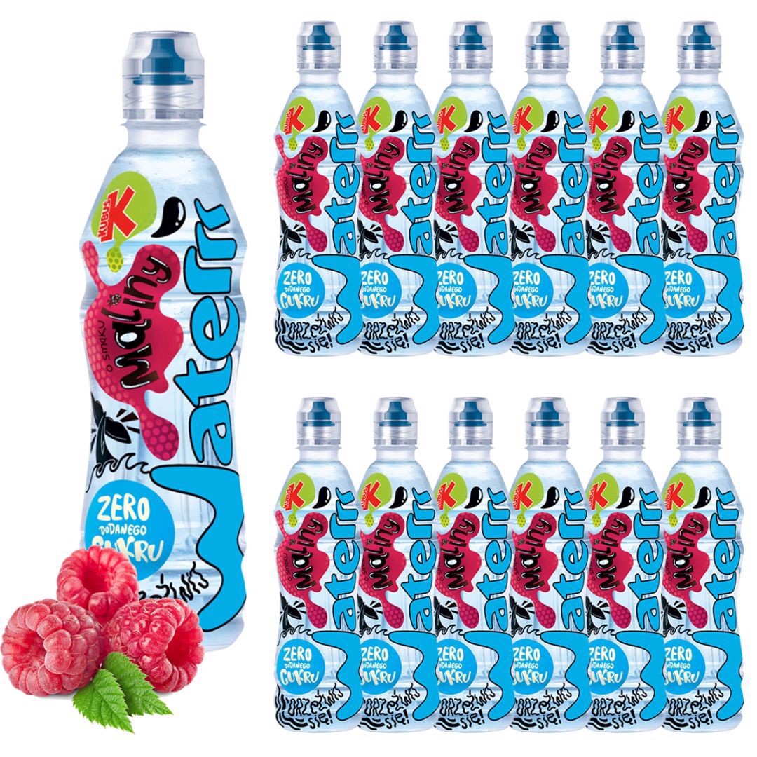Kubuś Water Napój o smaku maliny 500 ml x 12 sztuk