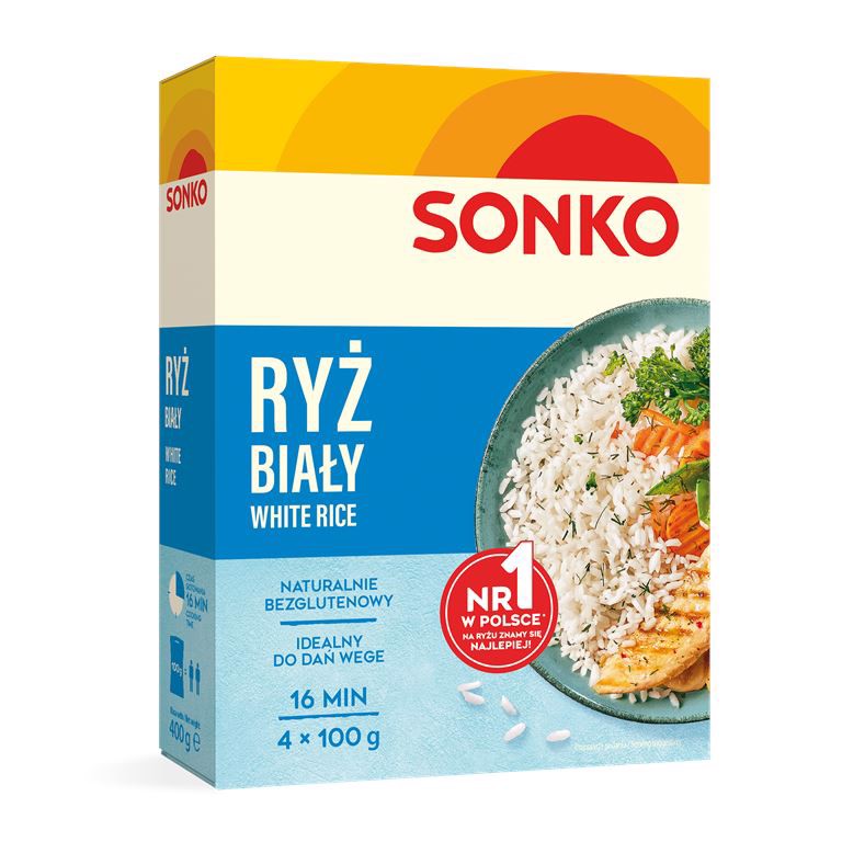 Sonko Ryż biały 400 g (4 x 100 g)