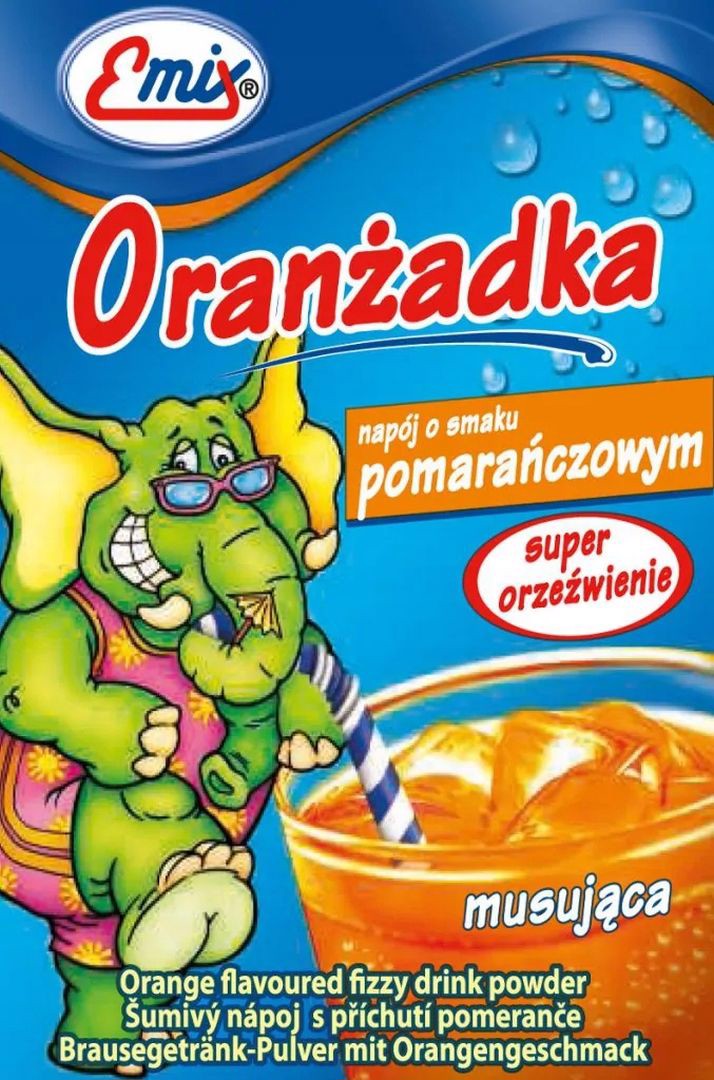 Emix Oranżada o smaku pomarańczowym 16 g x 10 sztuk