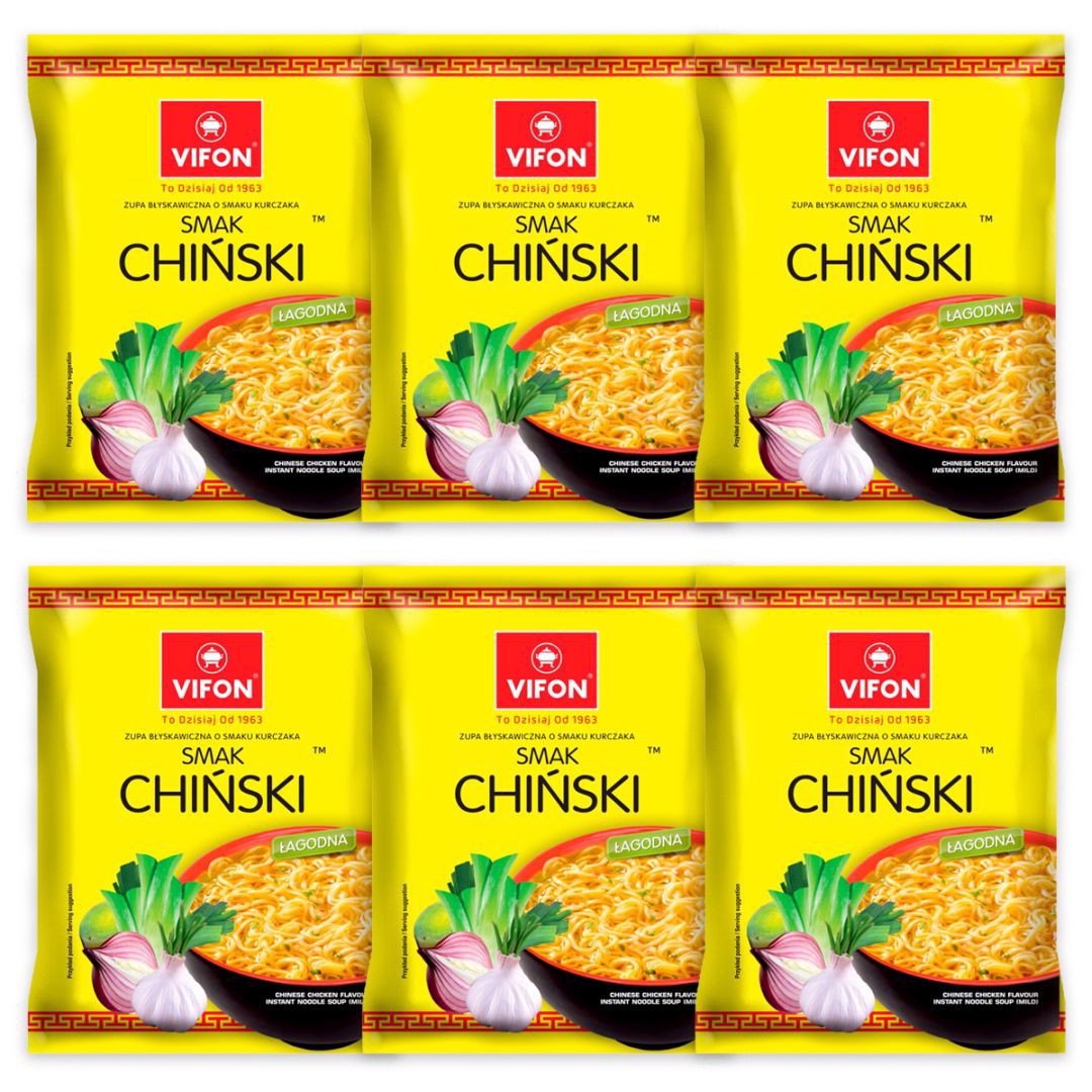 Vifon Zupa błyskawiczna smak chiński 70 g x 6 sztuk