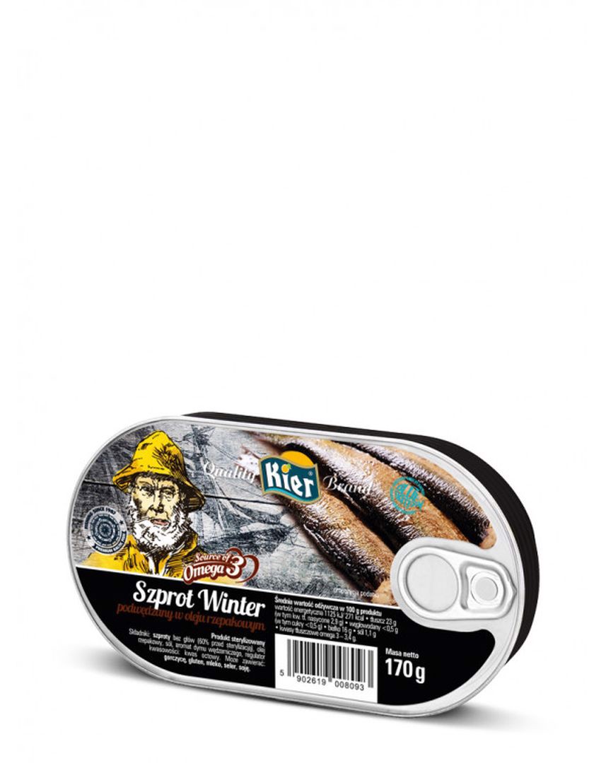 Kier Szprot Winter podwędzany w oleju rzepakowym 170g