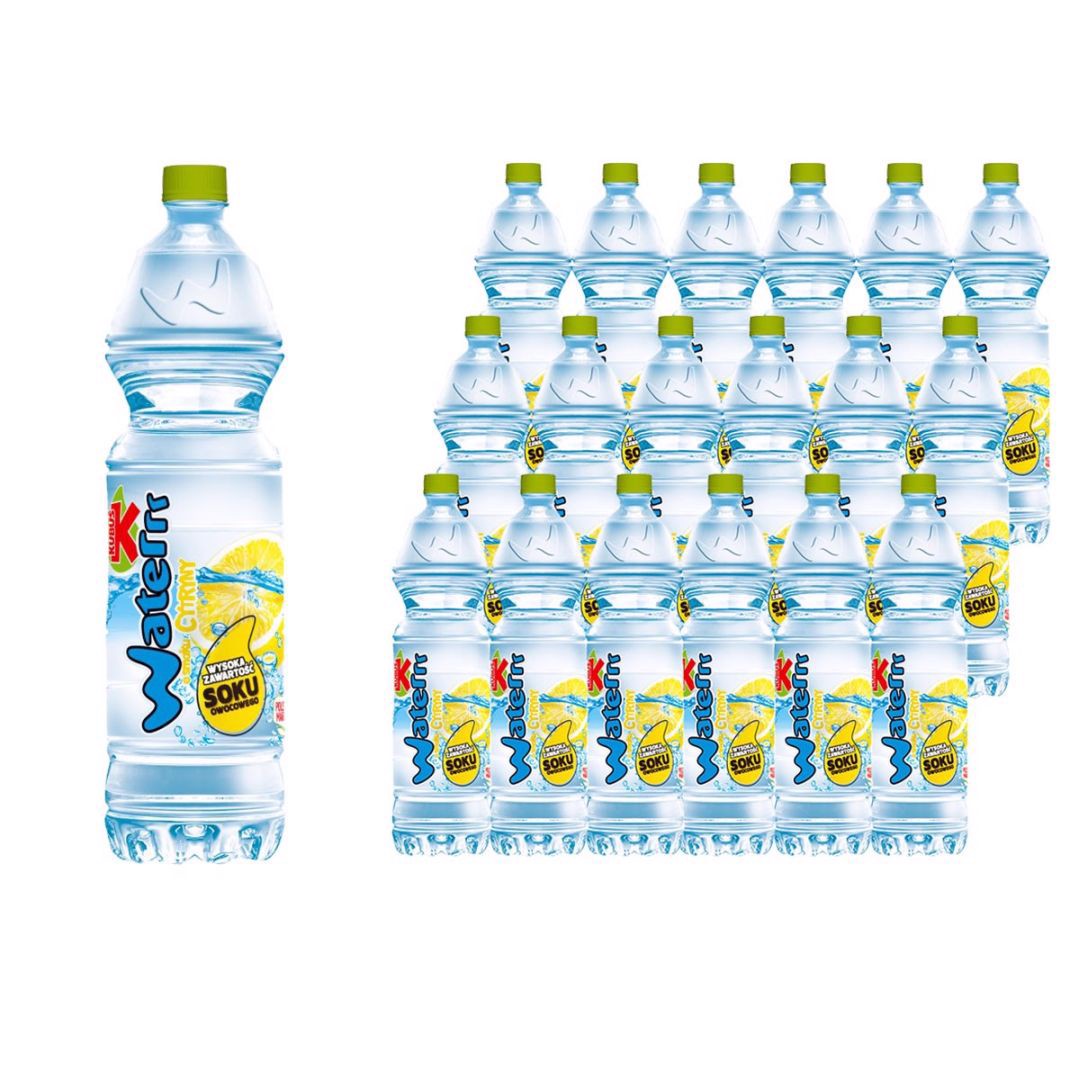 Kubuś Waterrr Napój o smaku cytryny 1,5 l x 18 sztuk
