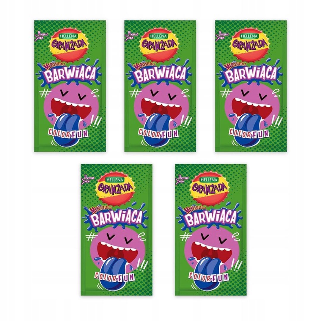 Hellena oranżada proszek barwiący 6 g x 5 sztuk