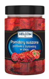 Helcom Pomidory suszone połówki z żurawiną w oleju 327 ml