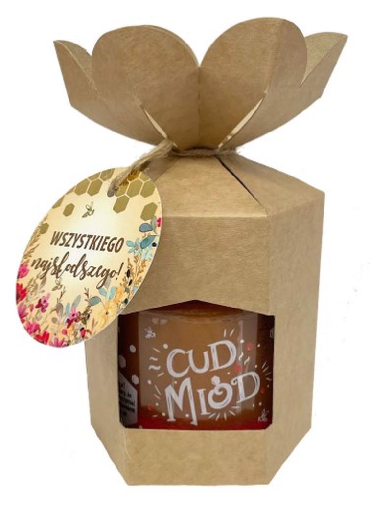 Bartnik Cud miód z truskawką 250 g + kartonik ozdobny